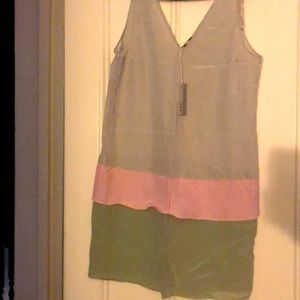 Sleeveless silk dress